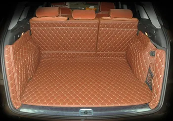 

Good mats! Full set car trunk mats for Audi SQ5 2017-2013 waterproof cargo liner mats boot carpets for SQ5 2015,Free shipping