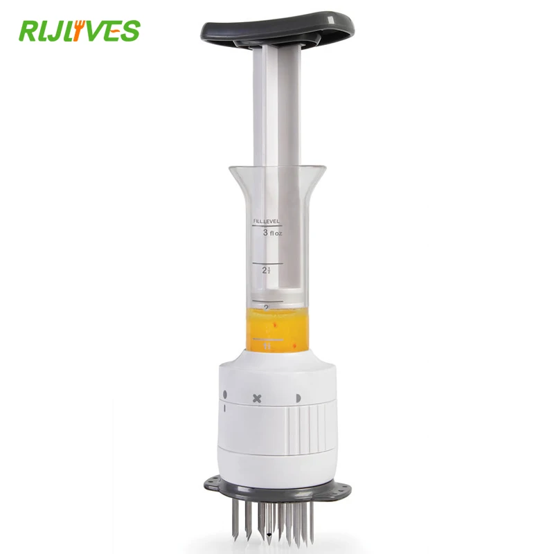 

1 pc Multi-function Meat Tenderizer Needle and Meat Injector Marinade Flavor Syringe Stainless Steel+Plasti Kitchenware