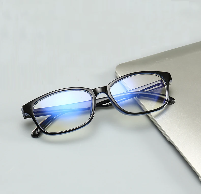 От вредного синего излучения очки Для женщин Для мужчин плоское зеркало квадратной оправе очки от близорукости-1,0-1,5-2,0-2,5-3,0-3,5-4,0