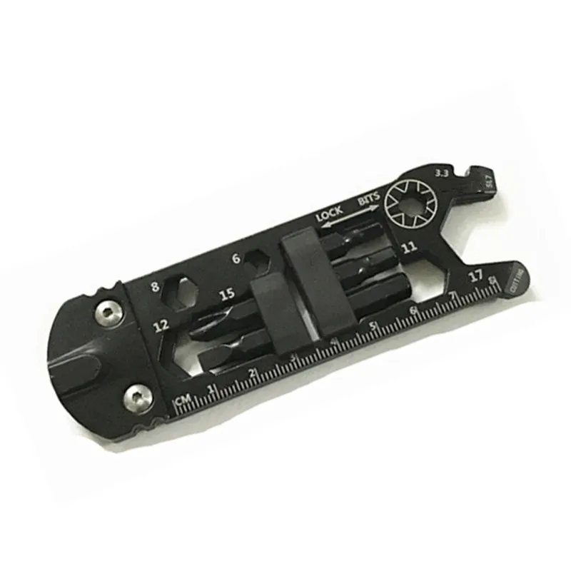 

30 In 1 EDC Gadget Outdoor Equipment Camping Keychain Supplies Bottle Opener Multi-Function Tools Wrench Portable Multitool