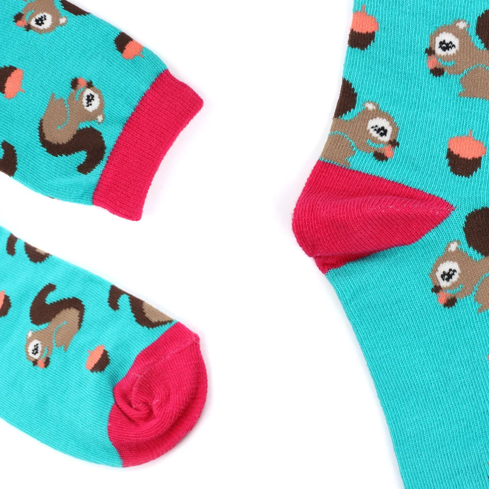 Носки женские хлопковые с рисунком белки кролика лошади лисы|women socks|socks patternsocks color