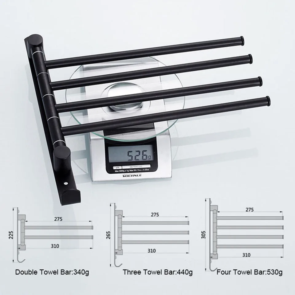 OKAROS вешалка для полотенец для ванной комнаты с крюком, вращение на 180 градусов, слой из нержавеющей стали, вешалка для полотенец, настенный держатель для полотенец для ванной комнаты