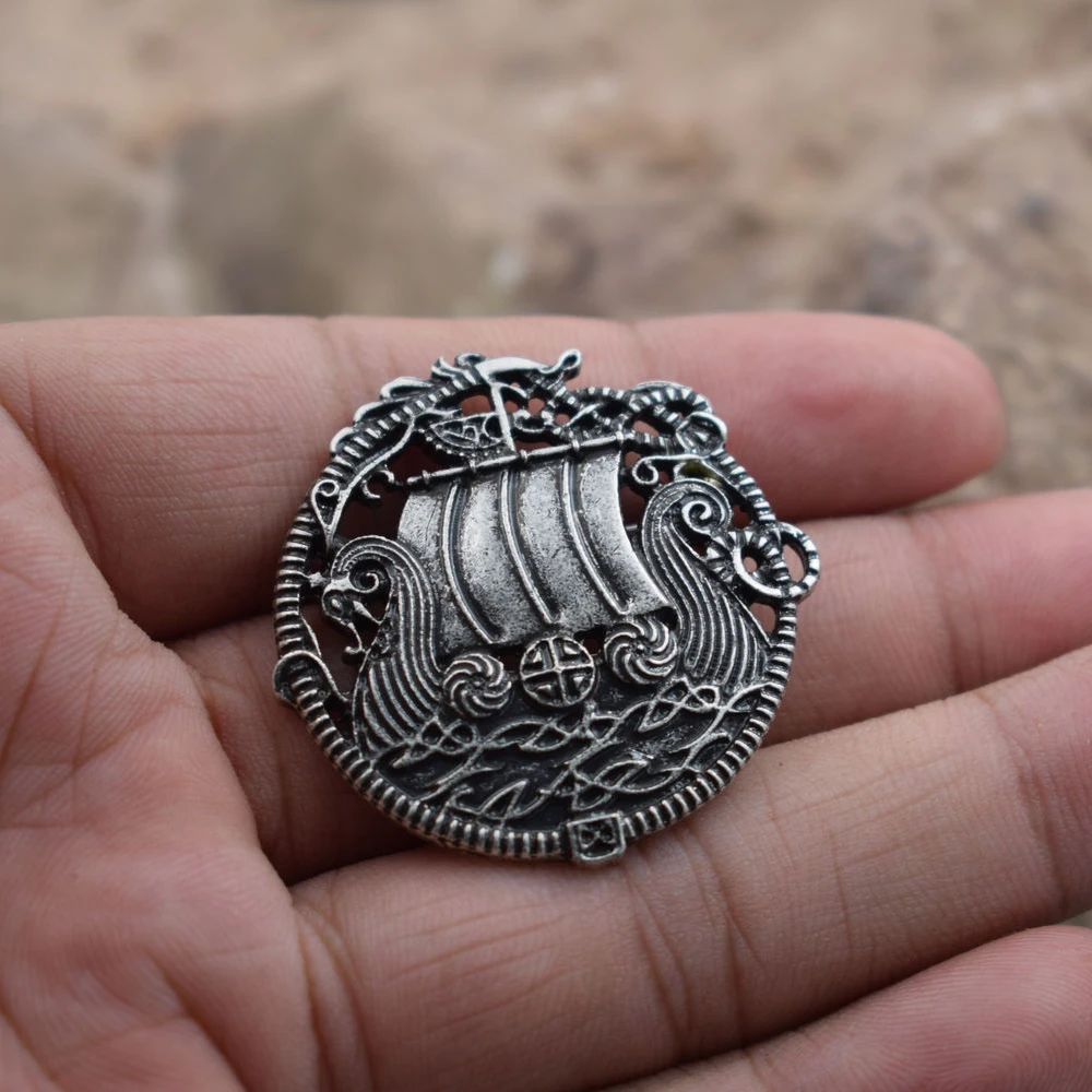 Брошь SanLan с кораблем викингов скандинавские украшения лодкой викингов|ship brooch|brooch