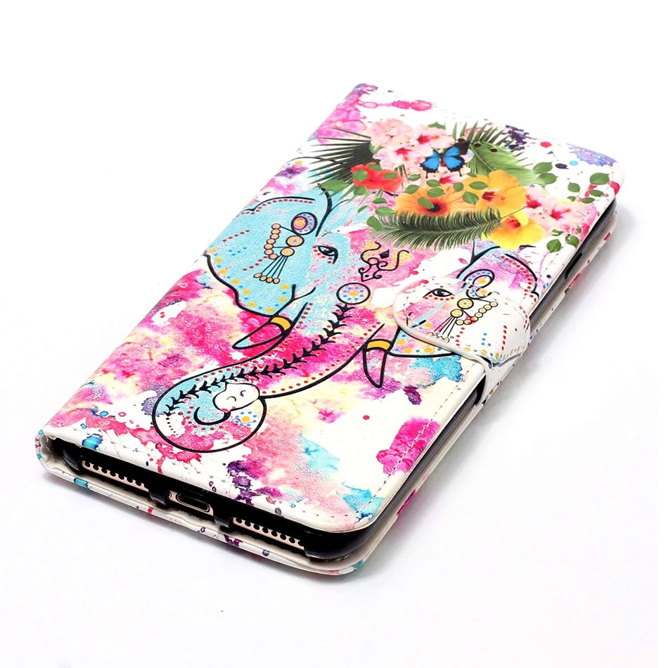 Flip Leather Wallet Cover For Samsung Galaxy S8 S9 Plus Case For iPhone XS Max 5S SE 6S 7 8 Plus X Funda For iPod Touch 5 6 B06