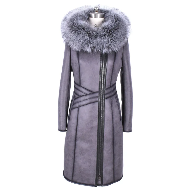 Women Winter Jacket Leather Jacket Winter Coat Women Parka Plus Size 7XL Long Leather Coat Fur Collar Zipper Hooded Coats 2018 AS02 (6)