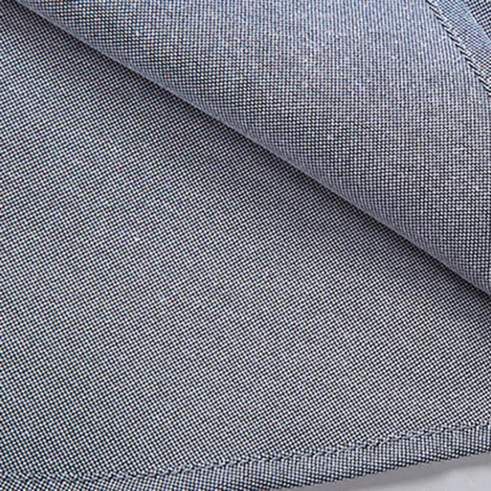 Для мужчин 2019 модные однотонные с длинным рукавом Slim Fit Бизнес рубашки