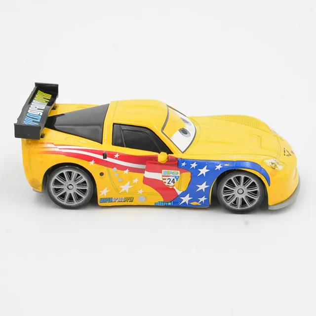 Disney Pixar Cars Lightning McQueen American Racer Jeff Gorvette 1:55 Diecast Metal Toys Car For Kids Loose Brand New In Stock 5