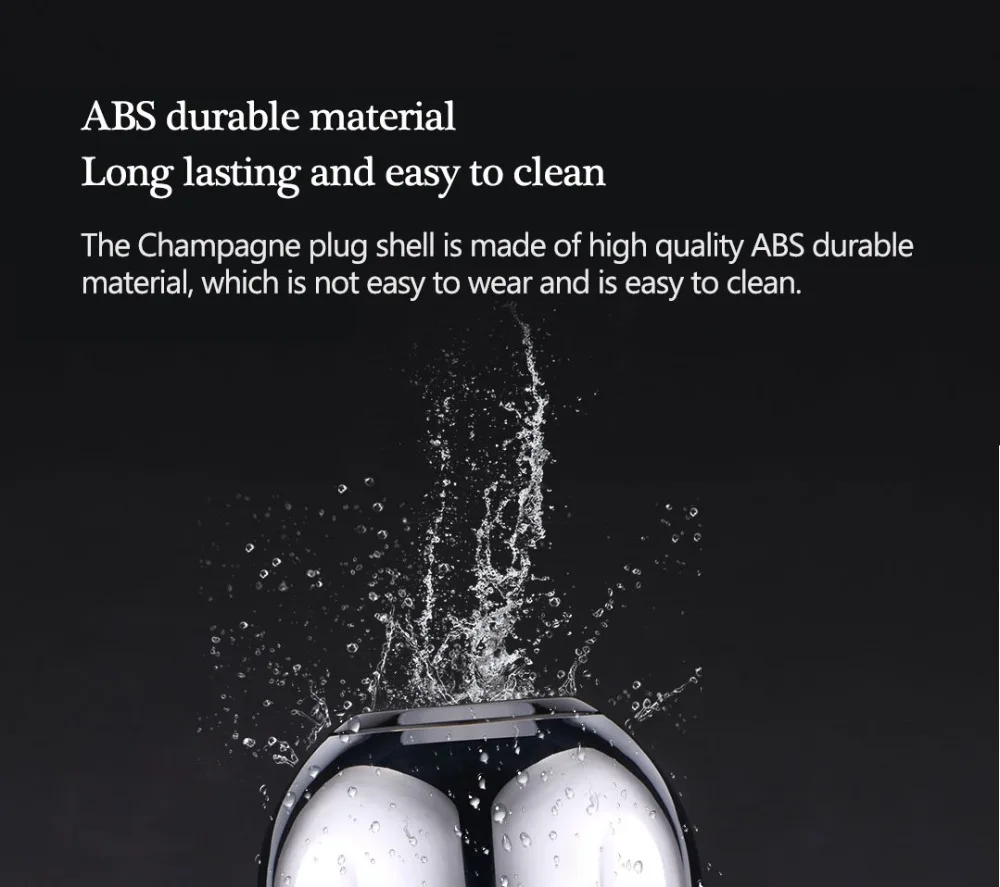 Newest Xiaomi Circle Joy Sparkling wine mini champagne Stopper Mini Wine Stopper Rotary lock DesignVacuum Efficient Preservation (4)