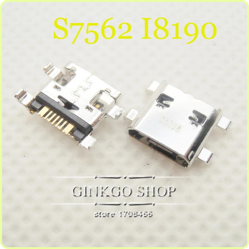 25 шт./лот Оригинальный Новый зарядки USB разъем для Samsung S7562 I8190 S7530 S7530E Порты и