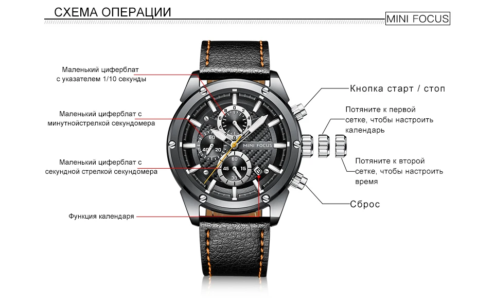 MINIFOCUS кварцевые синие модные бизнес спортивные часы люксовый бренд мужские армейские военные наручные часы мужские повседневные кожаные кварцевые часы