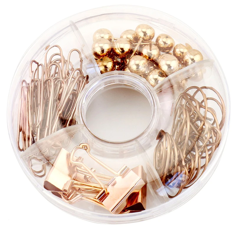 

BLEL Hot 65 PCS Decorative Paper Clips and Set,Multi-Kind Push-Pin Map Tacks Long Tail Clip Paper Clip Pin Clip for School,Hom