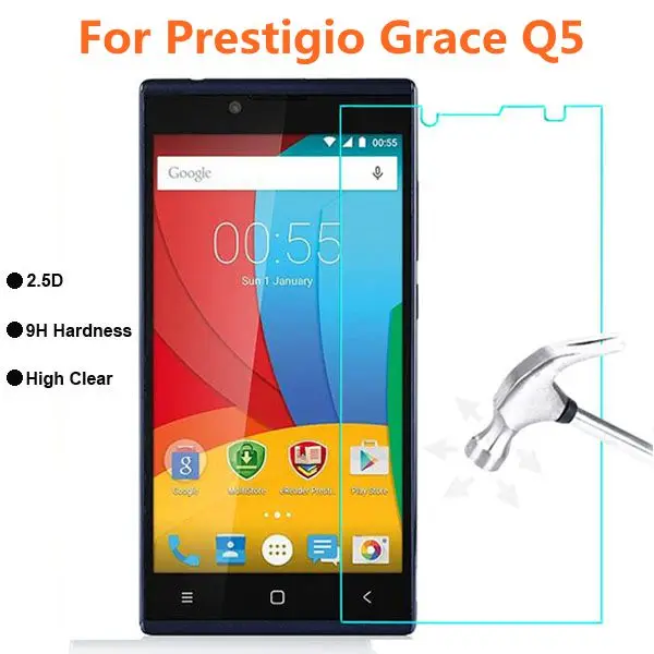 Для Prestigio Grace Q5 Оригинальная защитная пленка из закаленного стекла 9H для 5506 PSP5506 DUO