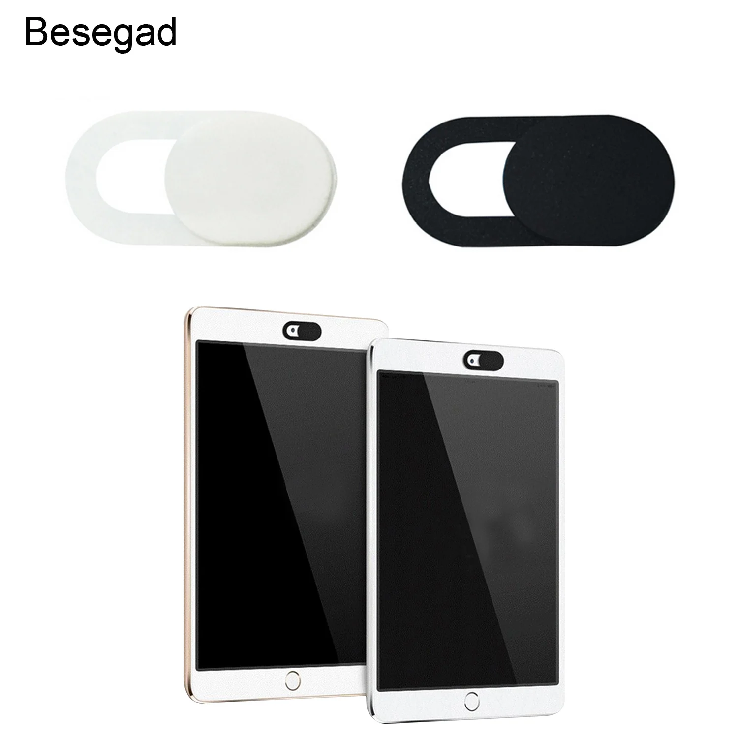 Чехол Besegad для веб камеры 3 шт. Ультратонкий Пластиковый защита слайдера iPhone iPad