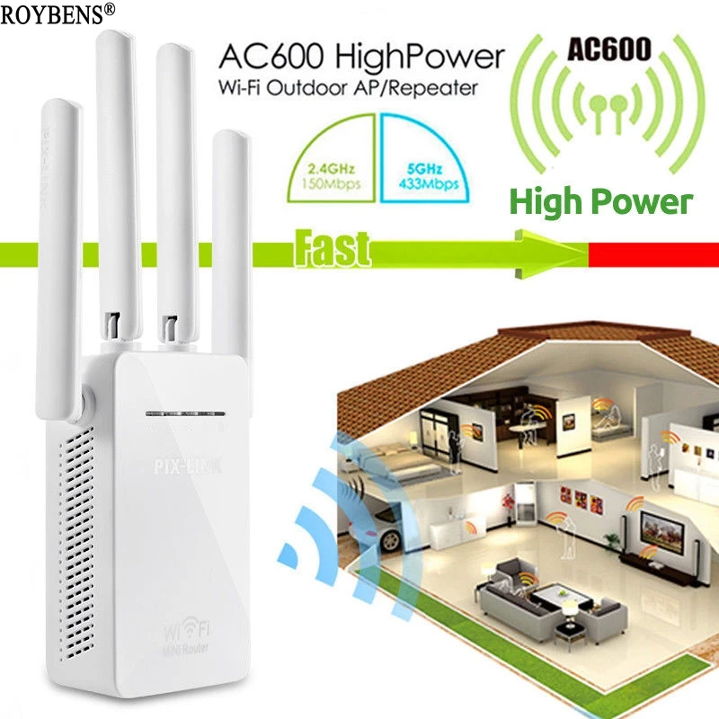 

Wifi Repeater Signal Amplifier Wireless 4G Router Dual-Band Wi-fi Range Extender Booster Network Wi Fi 4 Antenna Wireless Router
