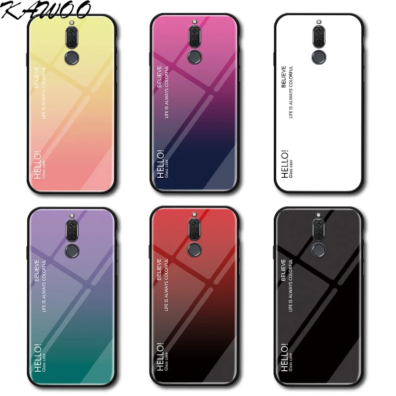 Luxury Gradient Tempered Glass Back Hard Case Soft Frame Cover For Huawei P10 P10 Lite Nova 3i Capa sFor Huawei Mate 10 Lite P9  (5)