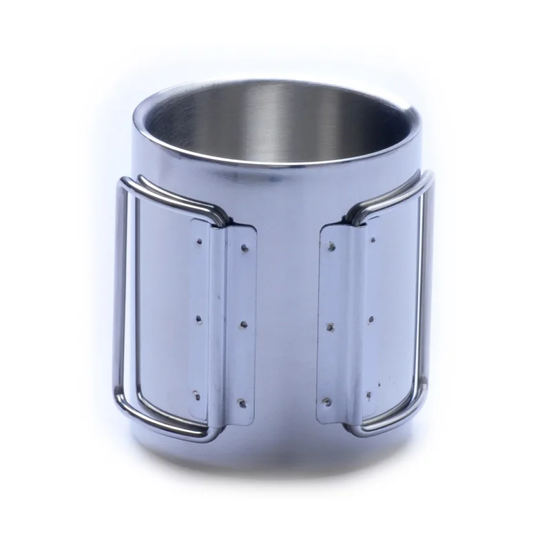 AceCamp 1 unid Acero inoxidable 220 ml/300 ml taza doble estructura portátil de Camping al aire libre Picnic vajilla envío libre
