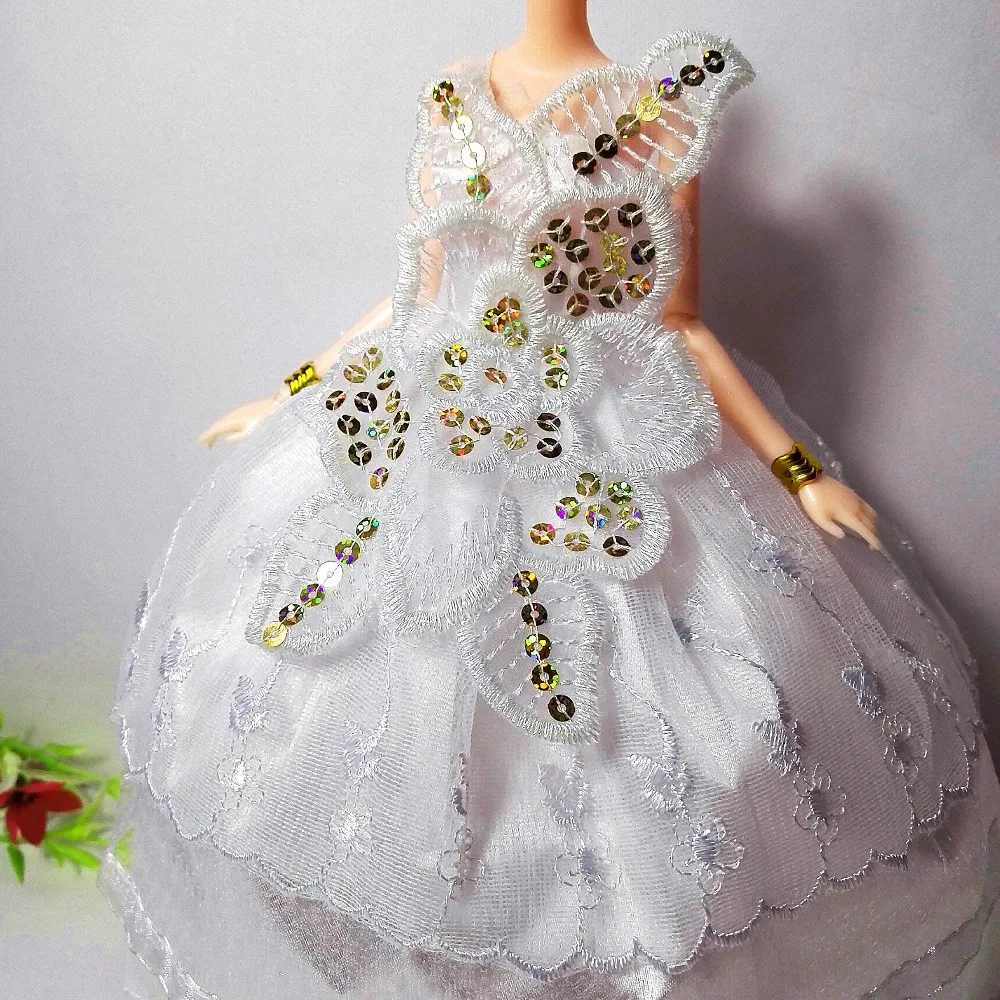 Princess Doll Wedding Dress Clothes Noble Party Gown For Barbie Doll Fashion Design Outfit Best Gift For Girl' Doll dollhouse