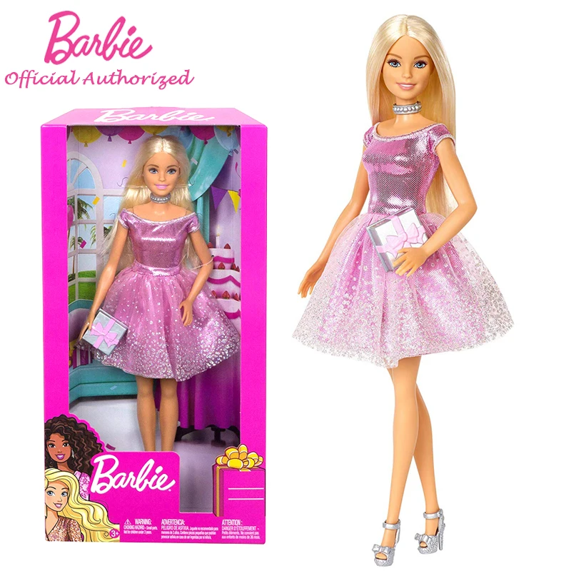 Кукла Барби игрушка с днем рождения девушка Acceccories Подарочная коробка коллекция Серия Кукла Барби для детей подарок на день рождения GDJ36