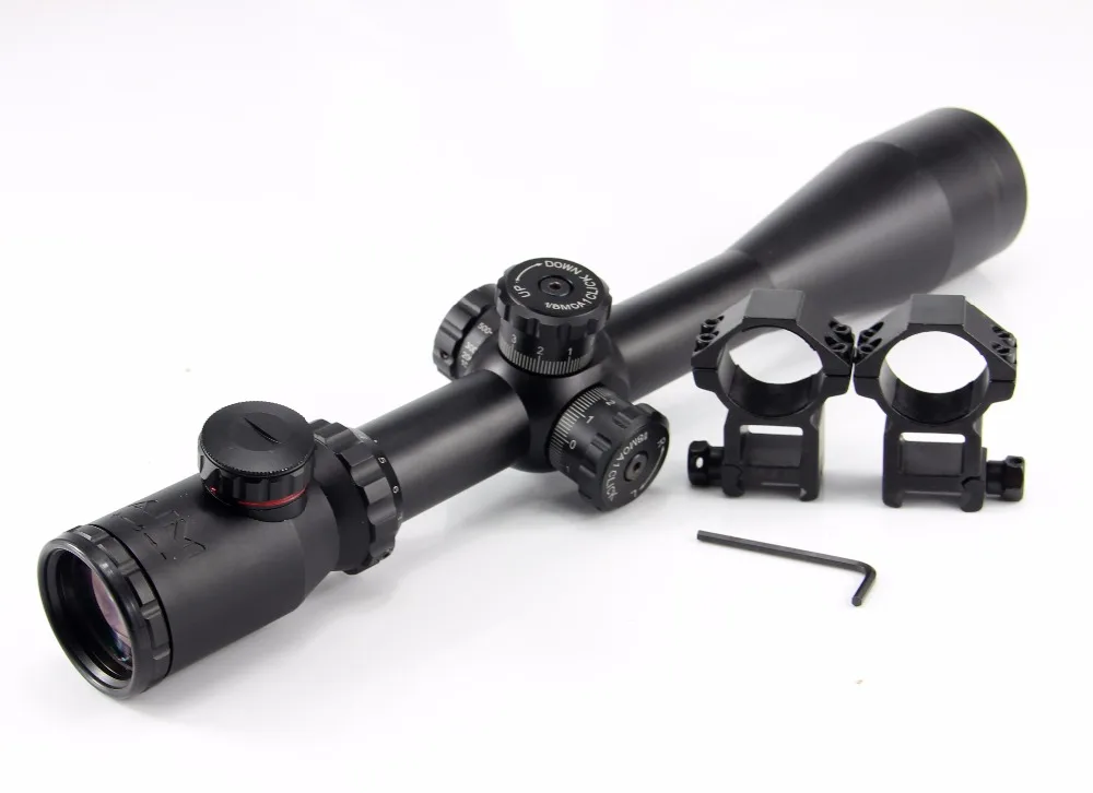 

1pc Hunting Optics 4-16x50 Tactical Rifle Scope with Side Parallex Red Green Dual Illuminated Paintball Airsoft Hunting Shooting