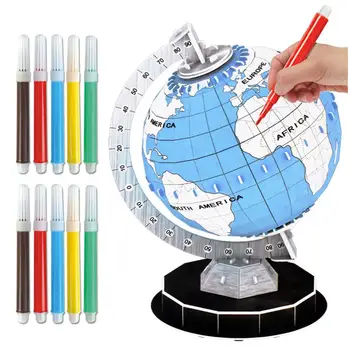 

LeadingStar 3D Puzzle World Globe Planet Model Assembled Educational Toys for Children Kids Jigsaw Toys