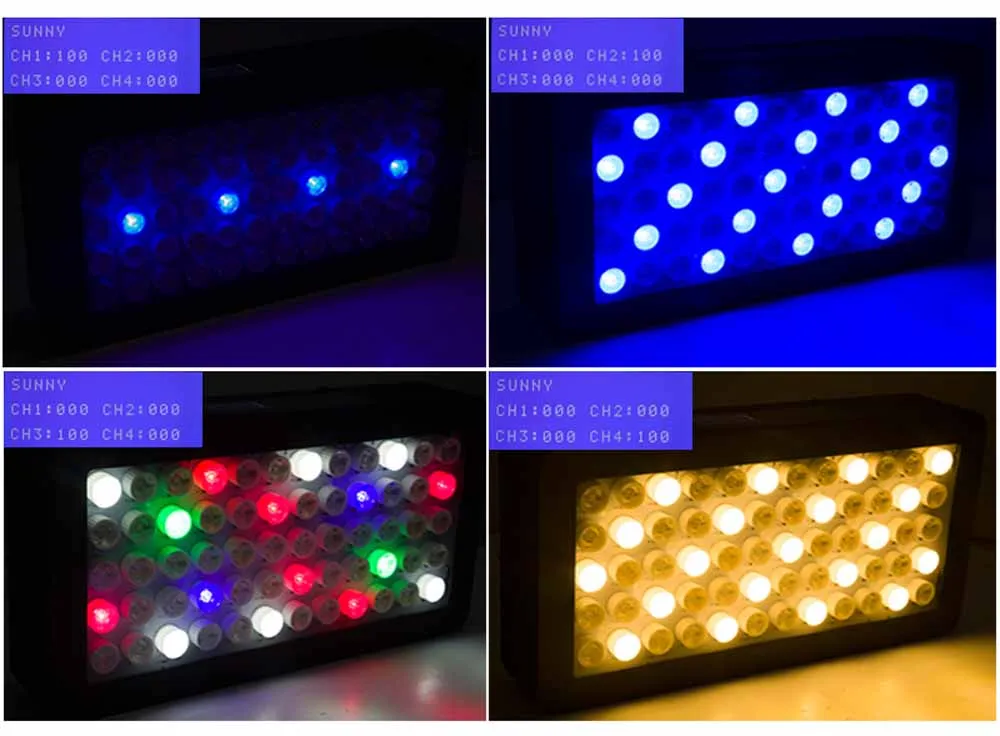Remote or Touch control 180W LED Aquarium Light Timer Control Dimmable lamp Freshwater and Saltwater Coral Reef Grow Fish Tank   (2)