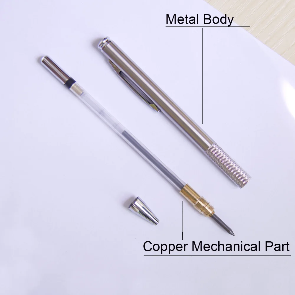 3,0 мм полностью металлические механические/автоматические карандаши, простой держатель, стальные офисные школьные принадлежности, канцелярские товары для рукоделия