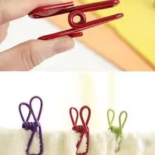 Цветной металлический скрепки для бумаги сумка на застежках зажим вешалка герметик цвет случайный 5,5 см