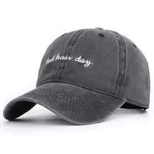 Women Men Embroidery 6 Panel Letters Baseball Cap Washed Vintage Cotton Dad Hat Pink Navy Dark Grey