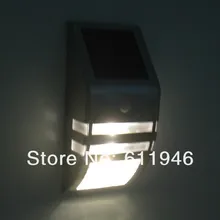 4 шт./лот дизайн солнечной энергии датчик движения супер яркий светодиодный свет из нержавеющей стали сад настенный уличный фонарь PIR