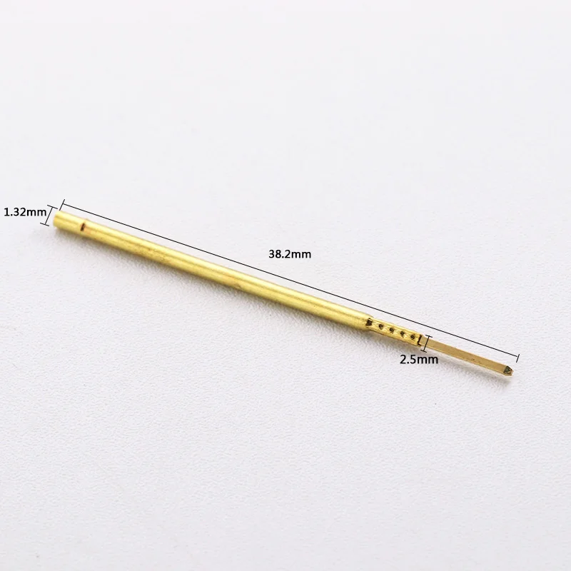 DIY Household Circuit Probe Needle RL75-2W 100 Pcs / Package Spring Thimble Needle Sleeve Length 38.2mm Gold Probe ETUUD