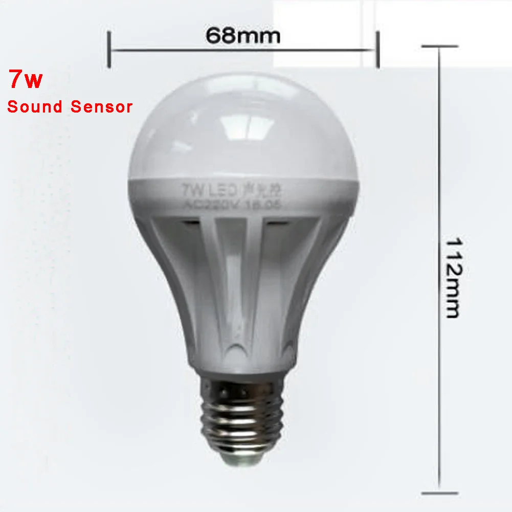 E27, 220 В, светодиодный, умный, звуковой, PIR, датчик движения, шаровой светильник, шаровая лампа, лампа для коридора, 3 Вт, 5 Вт, 7 Вт, 9 Вт, светильник с углом луча 180 градусов
