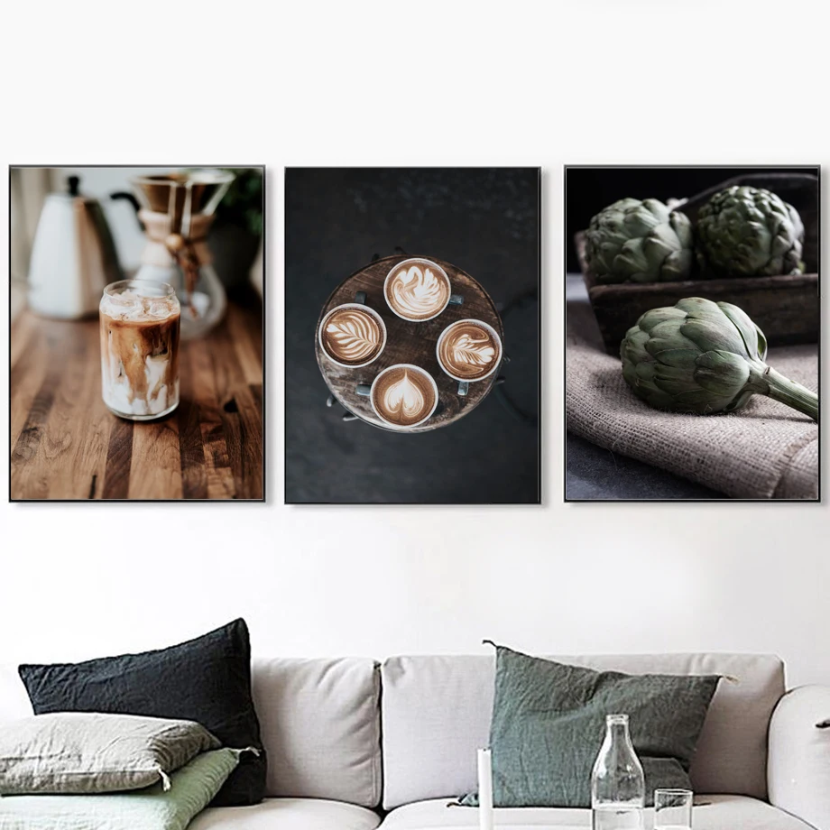 Woman Pomegranate Coffee Quotes Wall Art Canvas Painting Nordic Posters And Prints Wall Pictures For Living Room Home Decor
