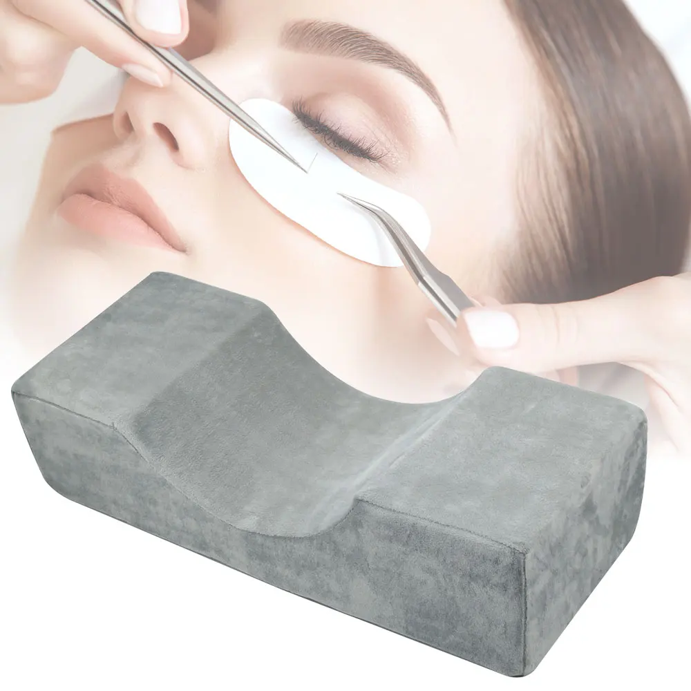 

Memory Foam Lash Pillow Professional Eyelash Extension Pillows Grafting Beauty Tool Make Up Ergonomic Curve Spine Neck Health
