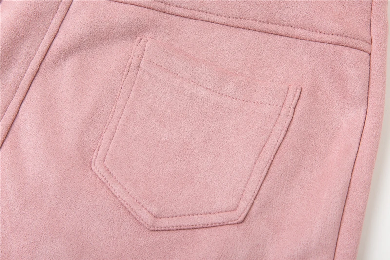 BONGOR LUSS Sexy 2018 Autumn Winter Suede Women Skirt Zipper Sashes Double Pocket Party Short Mini Ladies Black Skirts (16)