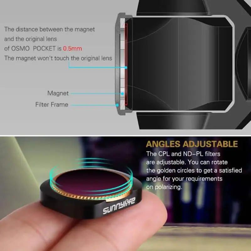 CPL ND-PL ND-X фильтр объектива нейтральной плотности для DJI OSMO Pocket