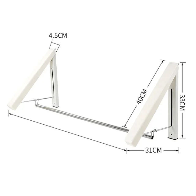 Home Use Foldable Indoor Clothes Hanger Drying Rack Invisible Coat 