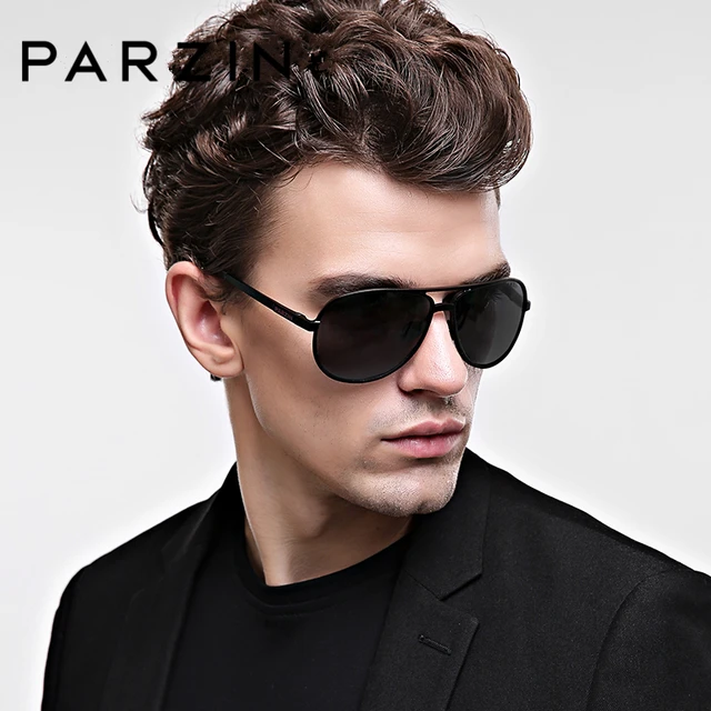 PARZIN Brand Cool Men's Pilot Sunglasses Top Quality Alloy Frame ...