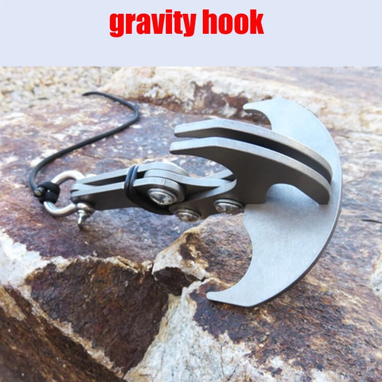 KOW New design and novel High performance SURVIVAL Folding Grappling hook CLIMBING CLAW OUTDOOR CARABINER