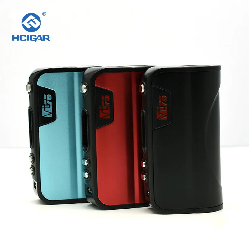 Аутентичные HCigar VT75 поле Mod 75 Вт TC VW APV мод развиваться DNA75 чип 26650/18650 батареи