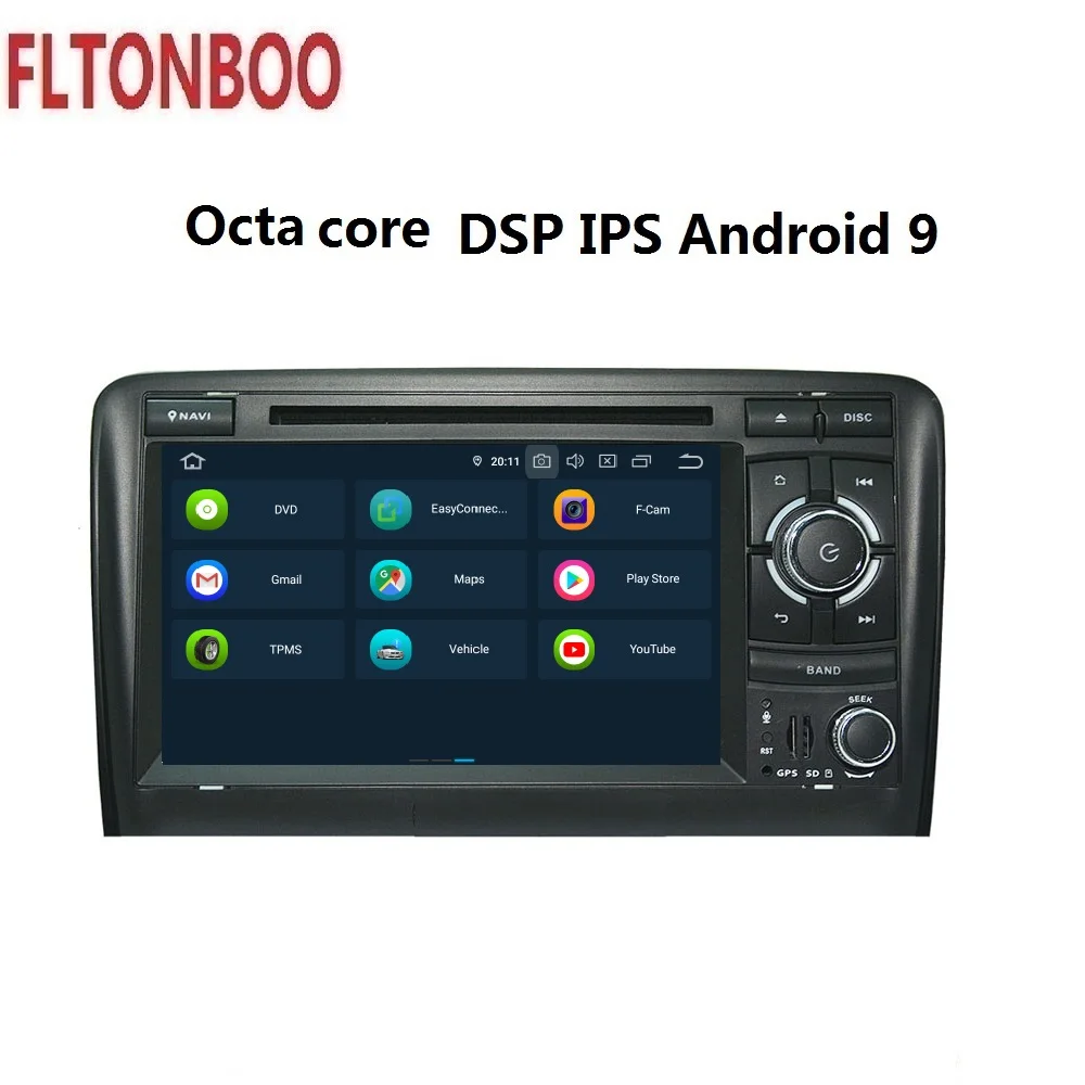 Top 7"Android 9 for AUDI A3 2003-2011 car DVD gps navigation,px5,Wifi,3g,RAM 4G ROM64G,8 core,touch screen,steering wheel,canbus 3