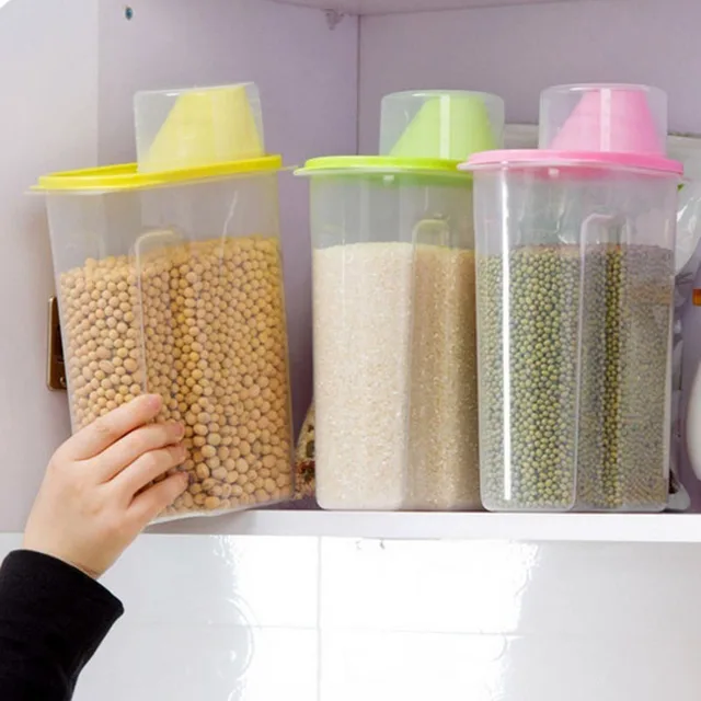 2 5l transparent plastic storage box food storage box kitchen 2 5l transparent plastic storage box food storage box kitchen container dry dried food storage box