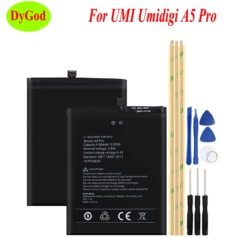 Аккумулятор 4150 мАч для UMI Umidigi A5 Pro сменная батарея смартфона Высококачественная