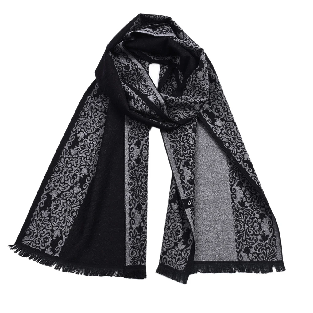 Winter Scarf Couples Flower Pattern Women Men Shawl Blanket Scarf Winter Autumn Neckwear Neck Warmer - Цвет: NO.1