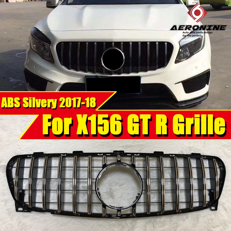 X156 GTS решетка гриль ABS серебристый без знака для MercedesMB GLA Class GLA180 CLA200 CLA220 GLA250 GLA45