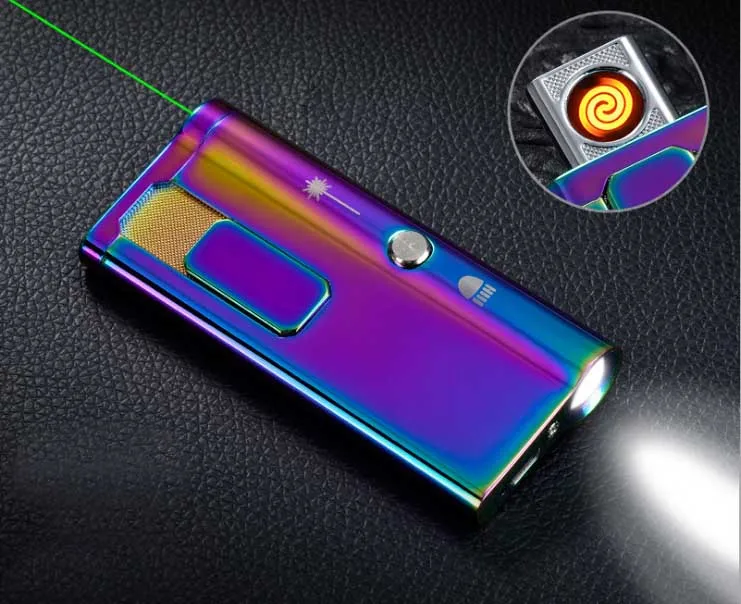 New Arrive USB Electronic Lighters Laser Pen Lighter Charging Electric