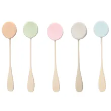 1 комплект 5 цветов косметика для губ спонж для пудры на ручке гладкая красота спонж для нанесения макияжа Набор инструментов с ручкой