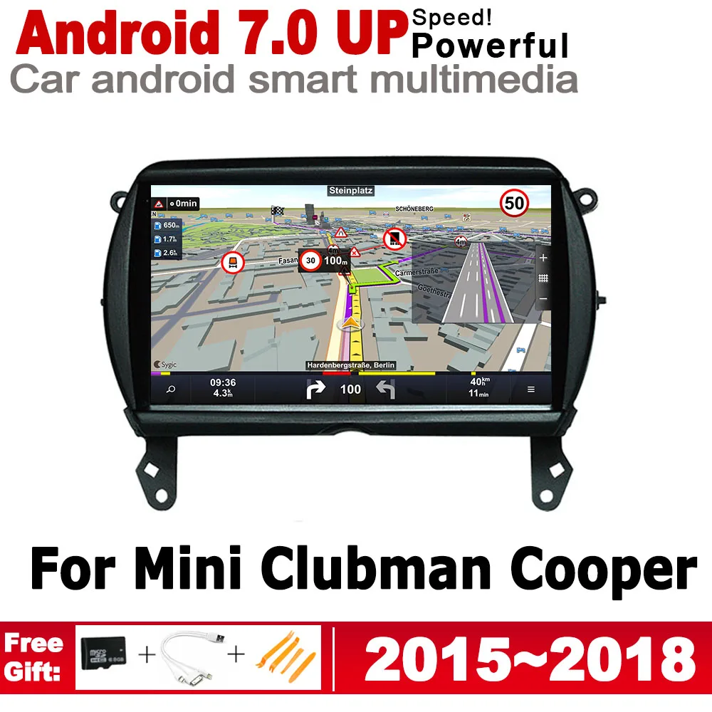 

For Mini Clubman Cooper S D F54 2015~2018 Android 2 Din 7.0 up IPS car player original Style Autoradio gps navigation map WiFi