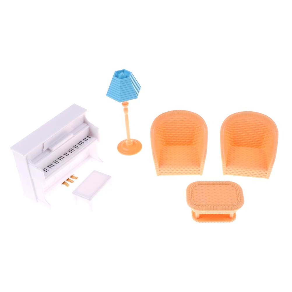 

Kids Gift Toys Good Quality Furniture Toys Dollhouse Sofa Table Piano Miniature Furniture Sets