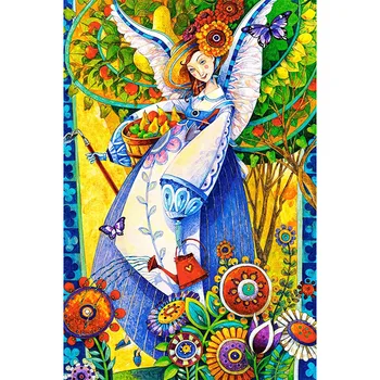 

YI BRIGHT Full Drill DIY Diamond Painting"Girls and Flowers" Embroidery Cross Stitch Mosaic Rhinestones Home Decor CNN
