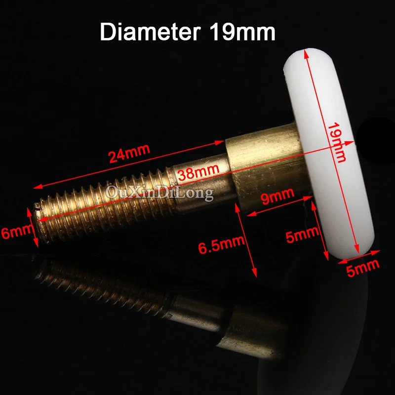 Фирменная Новинка, 10 шт./партия, 19 мм-27 мм, диаметр причастия, душ для стеклянной двери ванной комнаты, ролики, бегуны, колеса, шкивы, долговечные